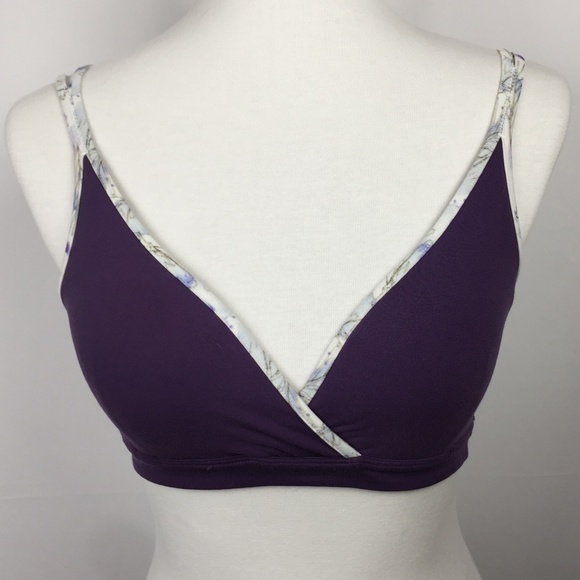 AMARI Sports Bra Purple EUC Purple Double Strap - Picture 1 of 8
